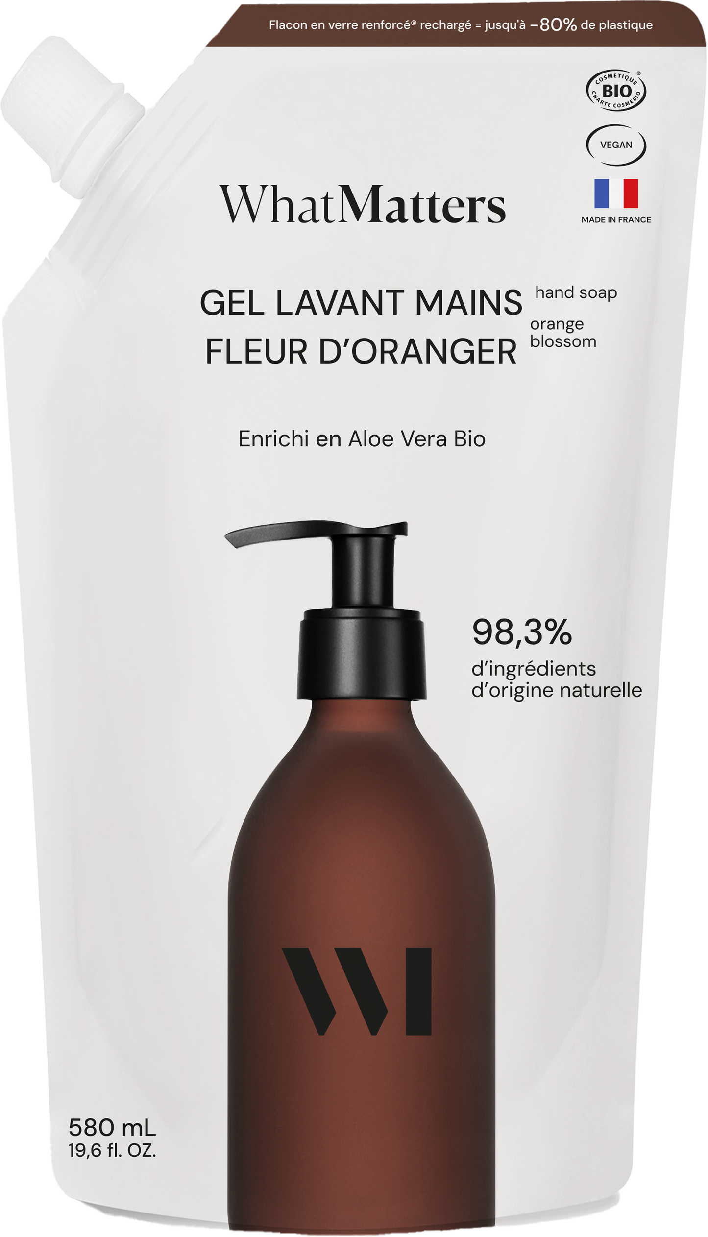 Gel lavant mains  Fleur d'Oranger
