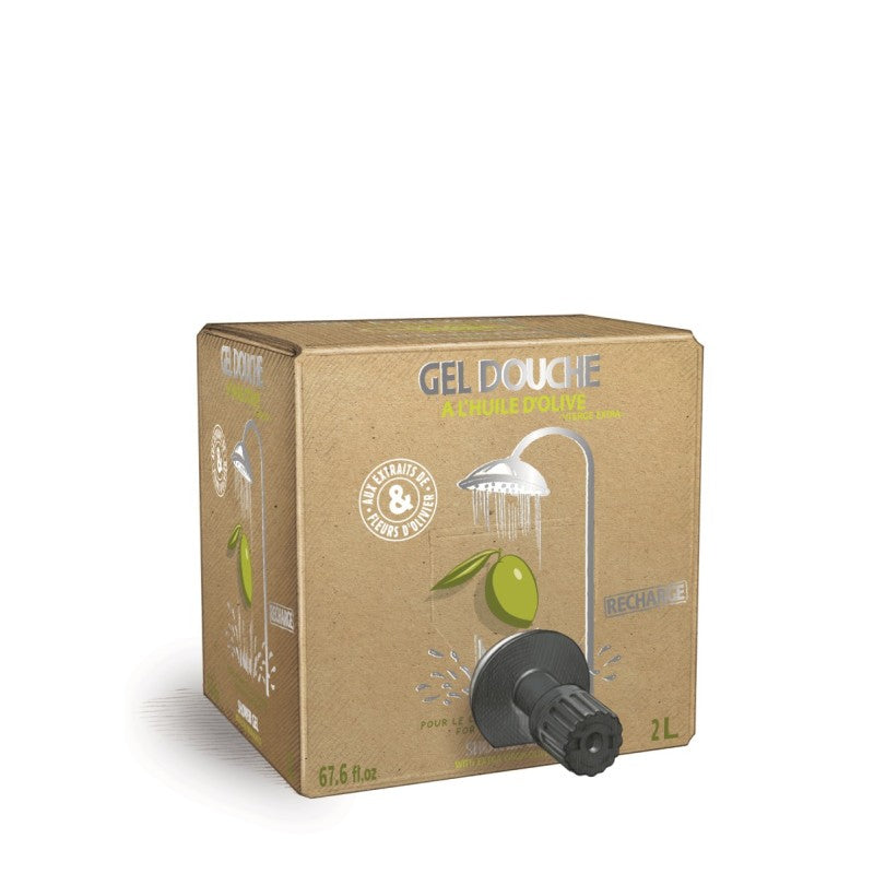 Gel douche corps & cheveux à l'huile d'olive