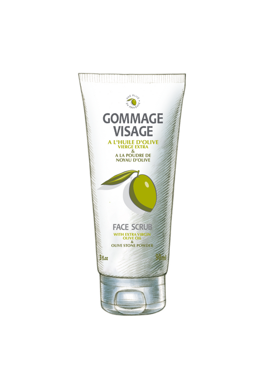 Gommage visage à l'huile d'olive