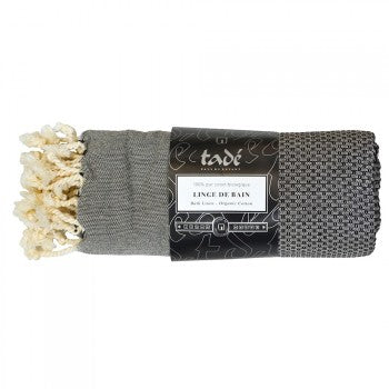 Linge de Hammam 180x100cm en coton Bio | NOIR