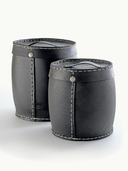2 paniers à jouets gigognes à couvercles| Pneu recyclé