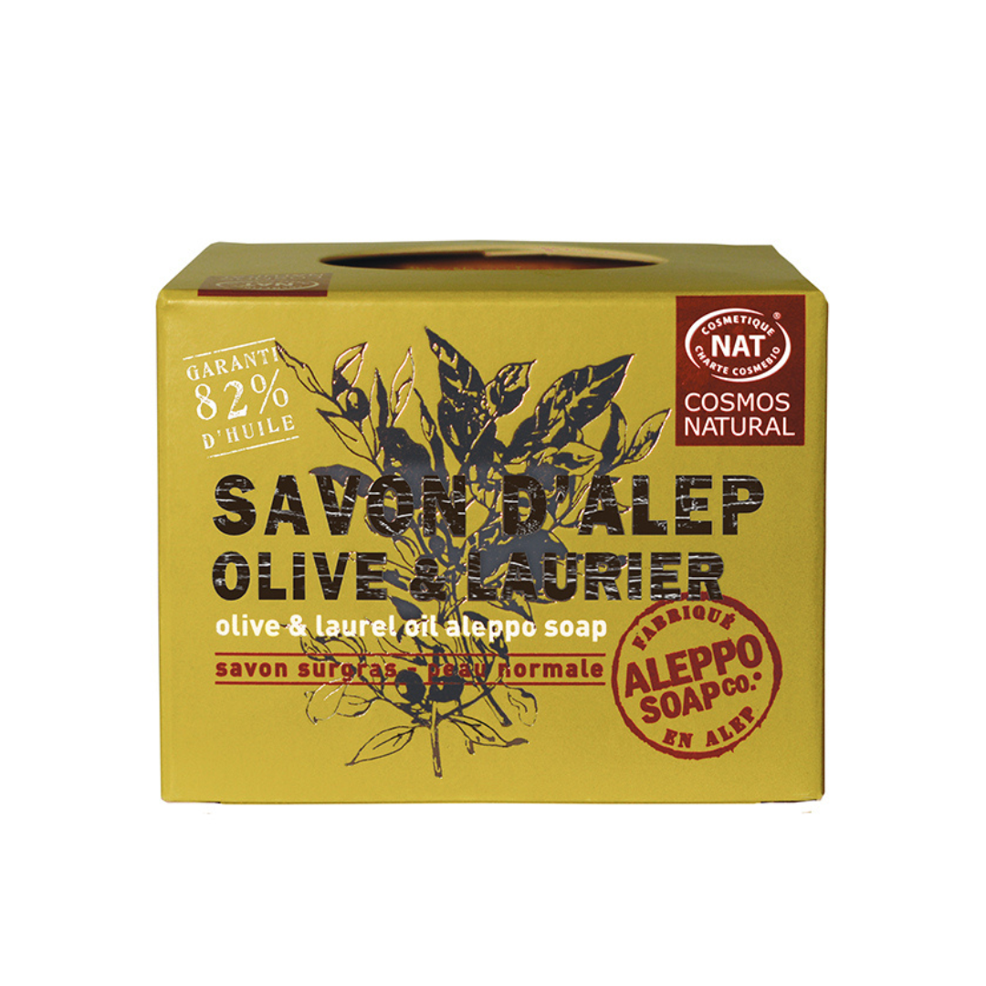 Savon d'Alep 190g | Olive & Laurier - Certifié Cosmos Natural