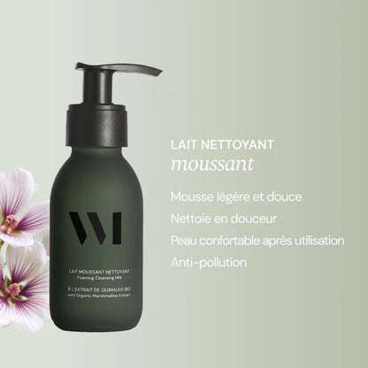 Lait moussant nettoyant