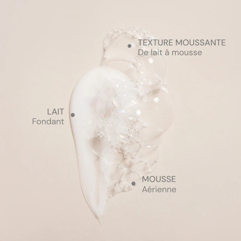Lait moussant nettoyant