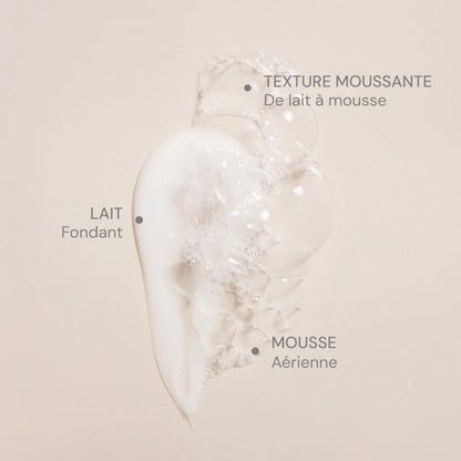 Lait moussant nettoyant
