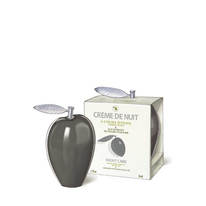 Crème nuit anti-rides à l'huile d'olive • rechargeable