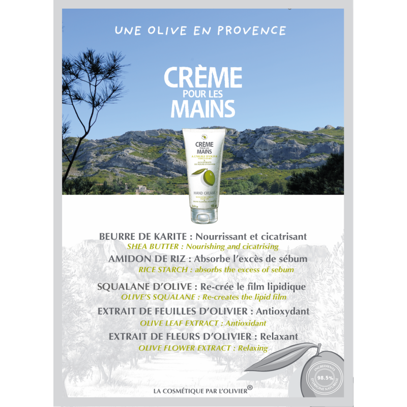 Crème mains à l'huile d'olive