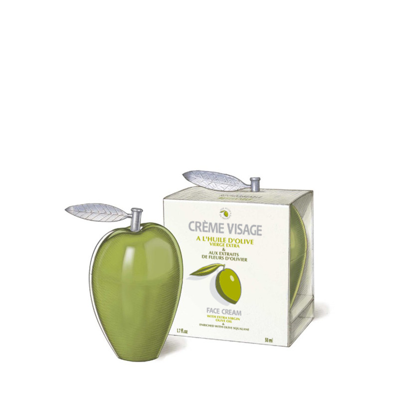 Crème visage à l'huile d'olive • rechargeable