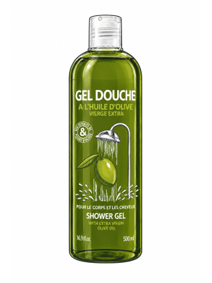 Gel douche corps & cheveux  à l'huile d'olive