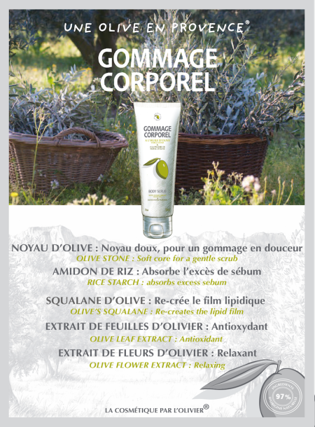 Gommage corps à l'huile d'olive