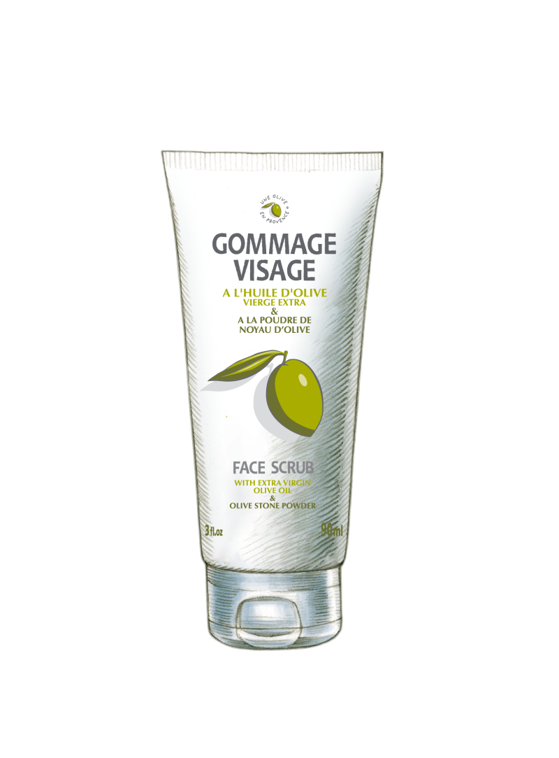 Gommage visage à l'huile d'olive