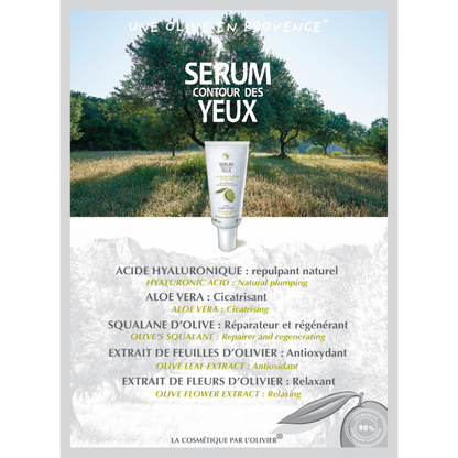 Sérum contour des yeux à l'huile d'olive