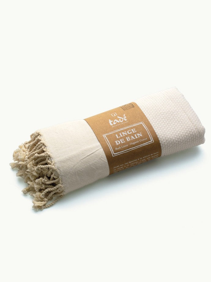 Linge de Hammam 180x100cm en coton Bio | IVOIRE
