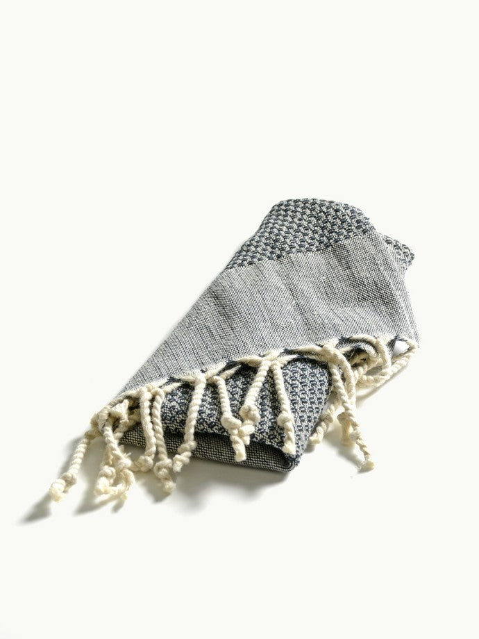 Linge d'invité en coton Bio | NOIR