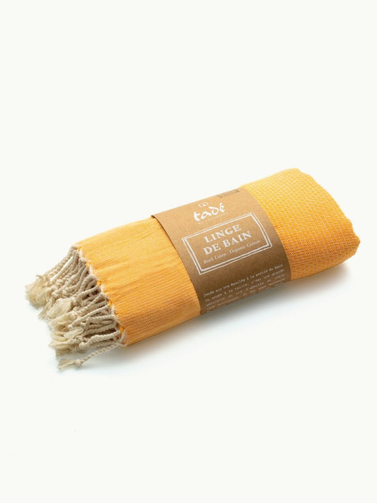 Linge de Hammam 180x100cm en coton Bio | ORANGE