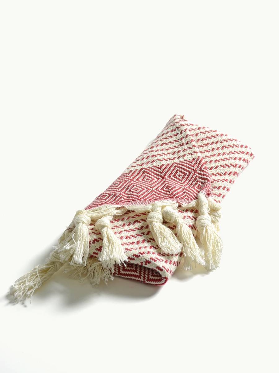 Linge d'invité en coton Bio | ROUGE