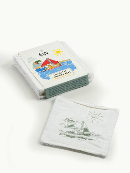Lingettes bébé lavables coton bio | PACK DE 6