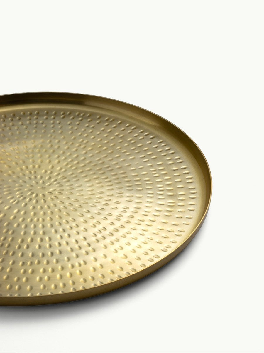 Plateau rond | Laiton