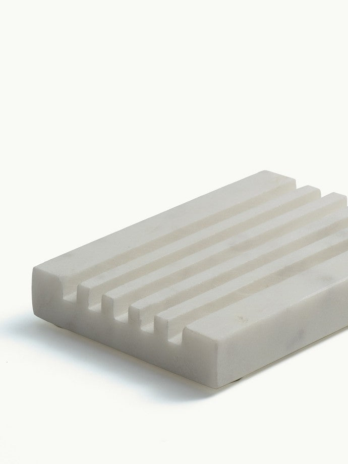 Porte savon | Marbre blanc