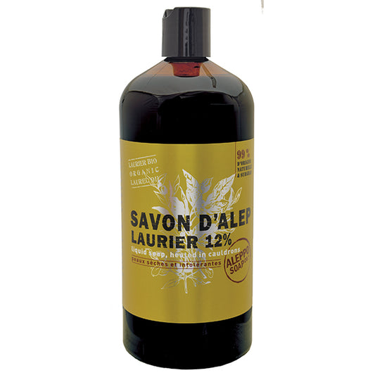 Savon d'Alep, recharge 1L | Laurier 12%